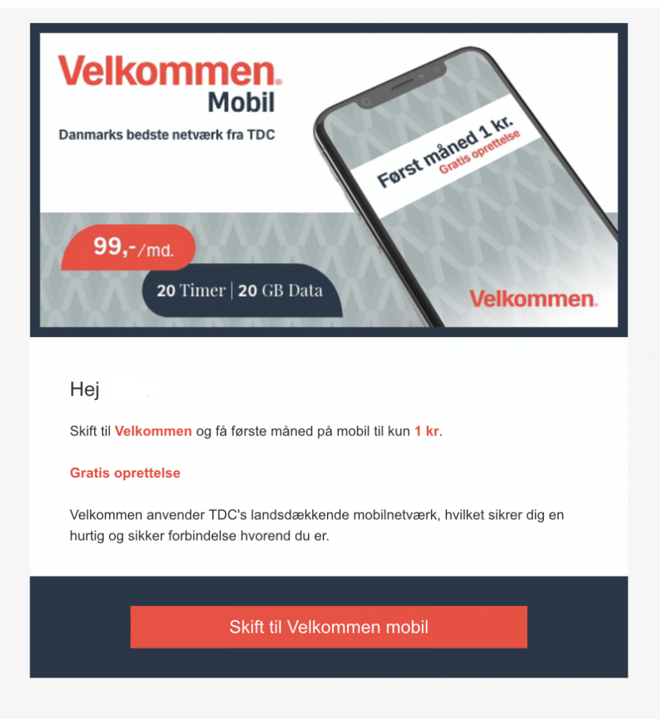 Falske Mobil Abonnement Mails